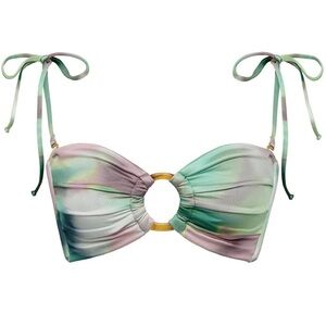 NWT MONTCE TORI TIES BIKINI TOP SILK DYE